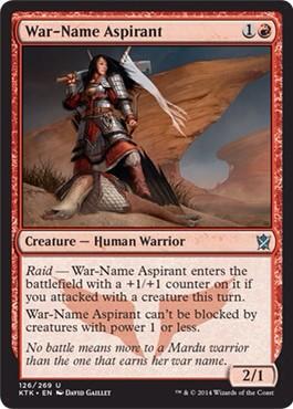 MTG: Khans of Tarkir 126: War-Name Aspirant 