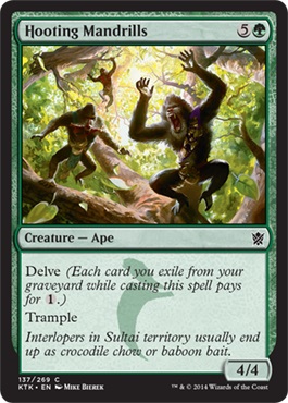 MTG: Khans of Tarkir 137: Hooting Mandrills 