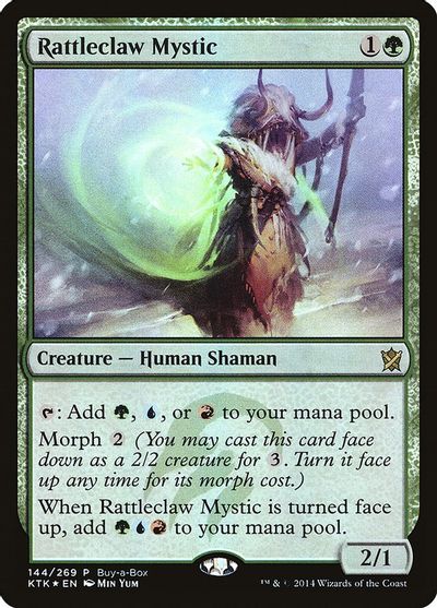 MTG: Khans of Tarkir 144: Rattleclaw Mystic - Buy-A-Box Foil 