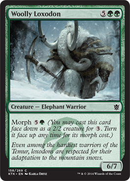 MTG: Khans of Tarkir 158: Woolly Loxodon 