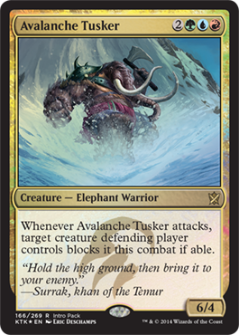 MTG: Khans of Tarkir 166: Avalanche Tusker 