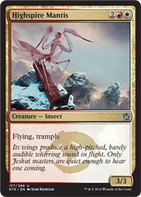 MTG: Khans of Tarkir 177: Highspire Mantis 