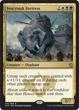MTG: Khans of Tarkir 179: Ivorytusk Fortress 
