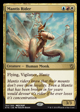 Magic Khans of Tarkir 184: Mantis Rider 