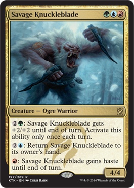 MTG: Khans of Tarkir 197: Savage Knuckleblade 