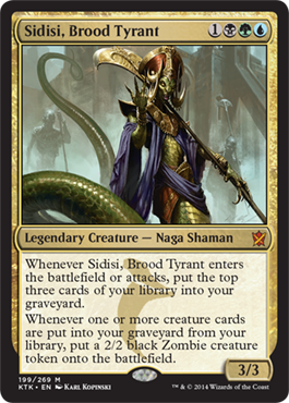 MTG: Khans of Tarkir 199: Sidisi, Brood Tyrant  