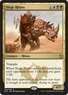 Magic Khans of Tarkir 200: Siege Rhino 