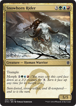 MTG: Khans of Tarkir 201: Snowhorn Rider 