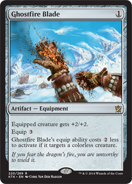 MTG: Khans of Tarkir 220: Ghostfire Blade 