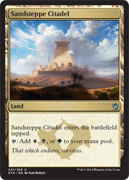 Magic Khans of Tarkir 241: Sandsteppe Citadel 