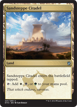 MTG: Khans of Tarkir 241: Sandsteppe Citadel 