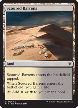 MTG: Khans of Tarkir 242: Scoured Barrens 