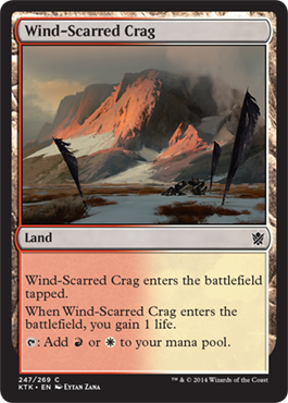 MTG: Khans of Tarkir 247: Wind-Scarred Crag 