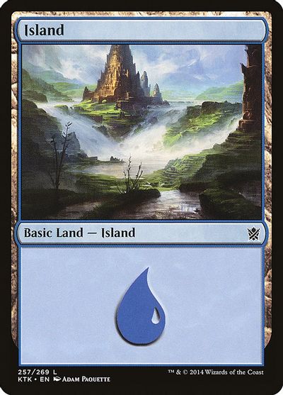 MTG: Khans of Tarkir 257: Island - Foil 