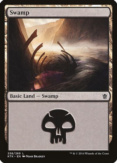 MTG: Khans of Tarkir 258: Swamp - Foil 
