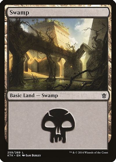 Magic Khans of Tarkir 259: Swamp - Foil 