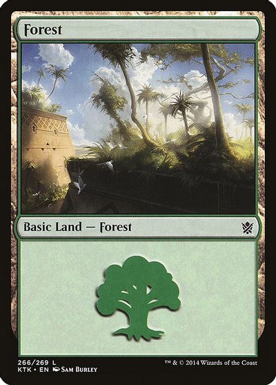 MTG: Khans of Tarkir 266: Forest - Foil 