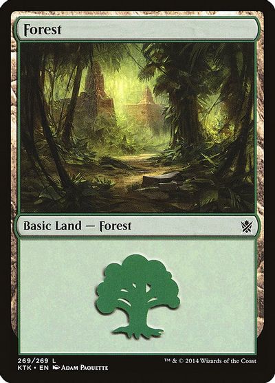 MTG: Khans of Tarkir 269: Forest - Foil 