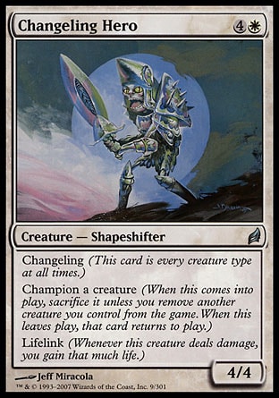 MTG: Lorwyn 009: Changeling Hero 
