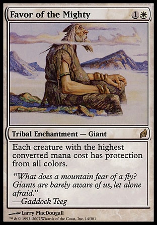 MTG: Lorwyn 014: Favor of the Mighty 
