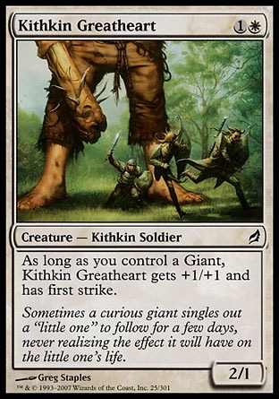 MTG: Lorwyn 025: Kithkin Greatheart (FOIL) 