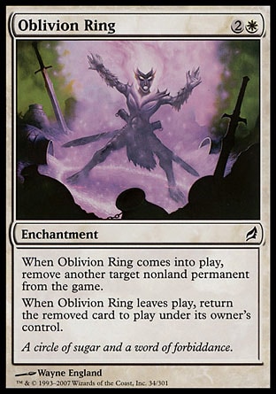 MTG: Lorwyn 034: Oblivion Ring 