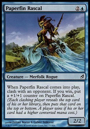 Magic: Lorwyn 077: Paperfin Rascal 