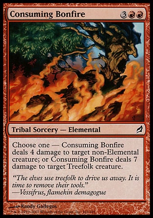 MTG: Lorwyn 161: Consuming Bonfire (FOIL) 