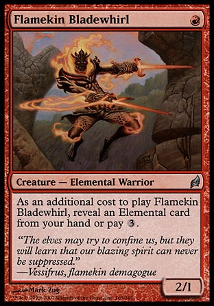 Magic: Lorwyn 165: Flamekin Bladewhirl 