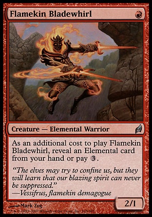 MTG: Lorwyn 165: Flamekin Bladewhirl 