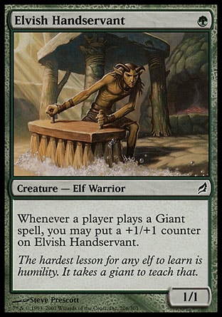 MTG: Lorwyn 206: Elvish Handservant 