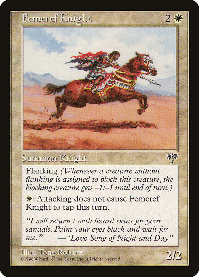 MTG: Mirage 018: Femeref Knight 