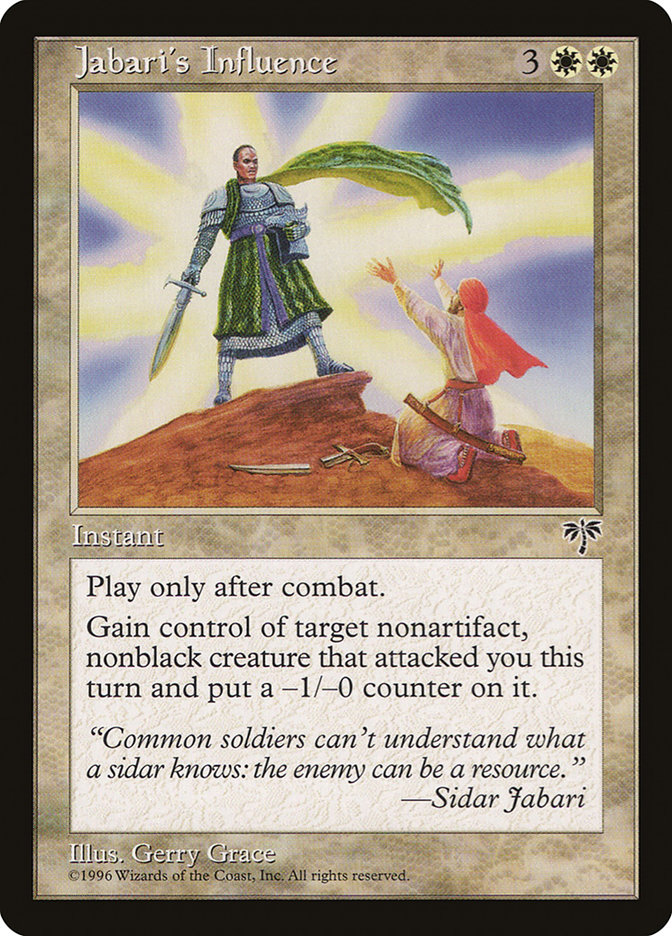 MTG: Mirage 024: Jabaris Influence 