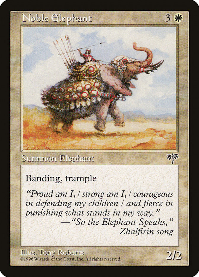 MTG: Mirage 030: Noble Elephant 