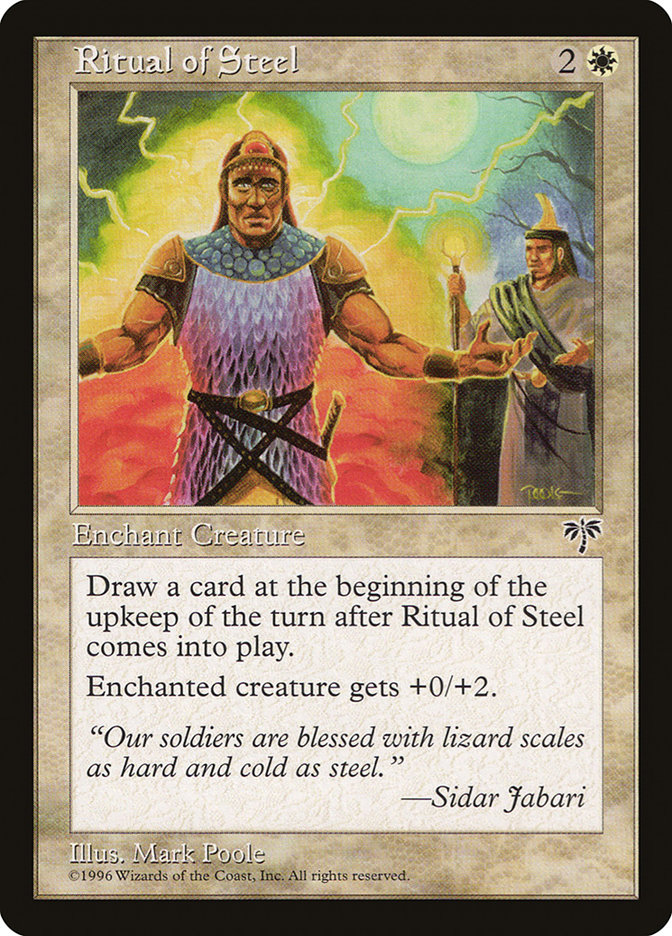 MTG: Mirage 036: Ritual of Steel 