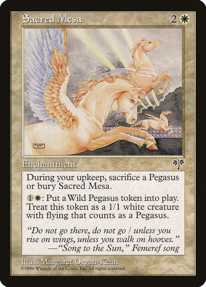 MTG: Mirage 037: Sacred Mesa 