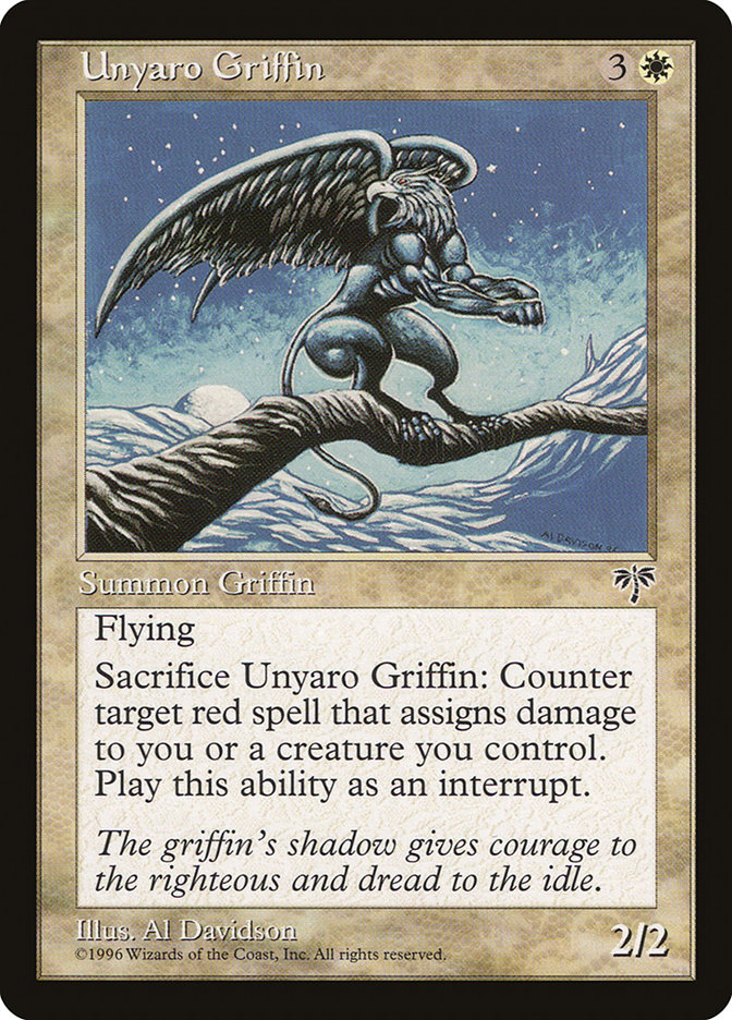 MTG: Mirage 044: Unyaro Griffin 