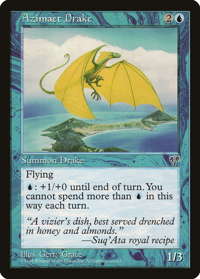 MTG: Mirage 053: Azimaet Drake 