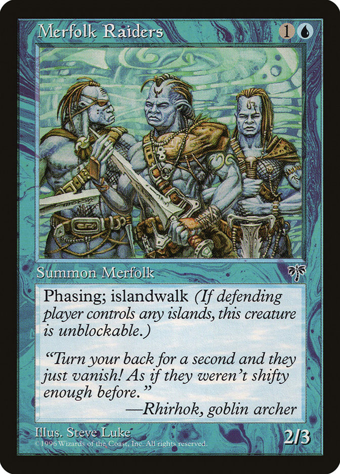 MTG: Mirage 075: Merfolk Raiders 
