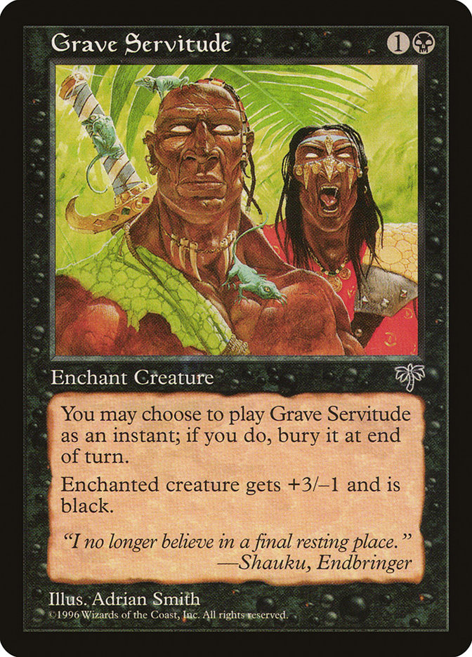 MTG: Mirage 126: Grave Servitude 