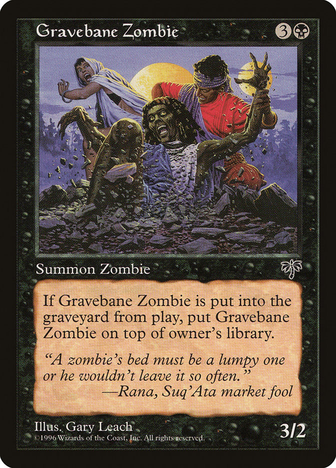 MTG: Mirage 127: Gravebane Zombie 