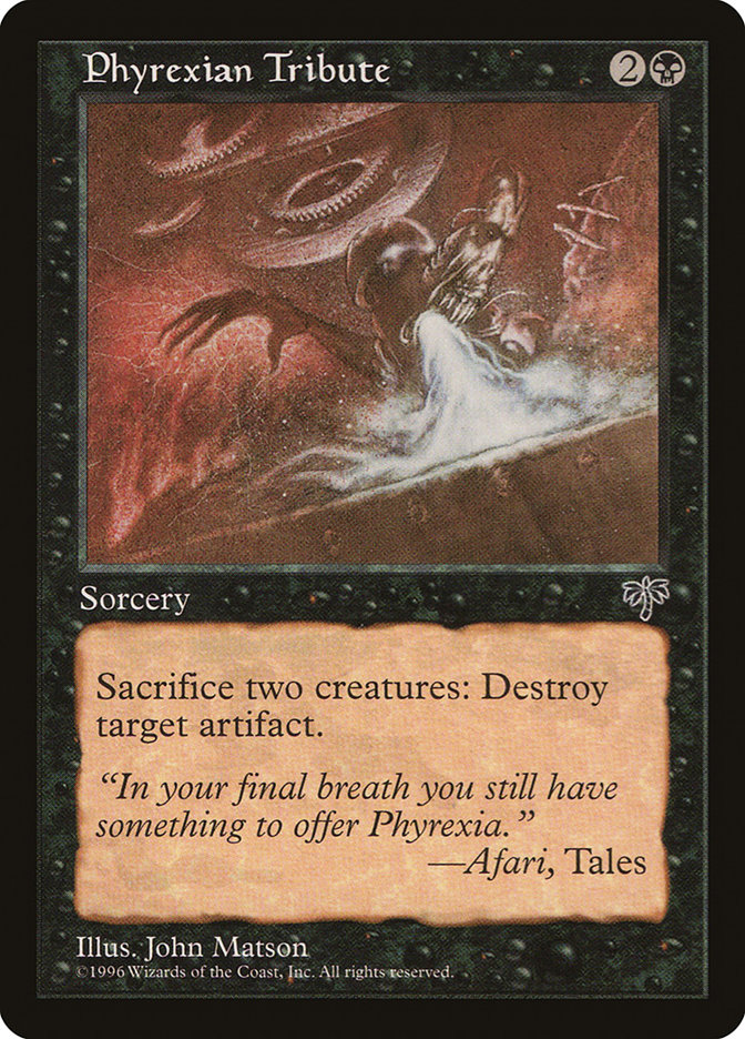 MTG: Mirage 134: Phyrexian Tribute 