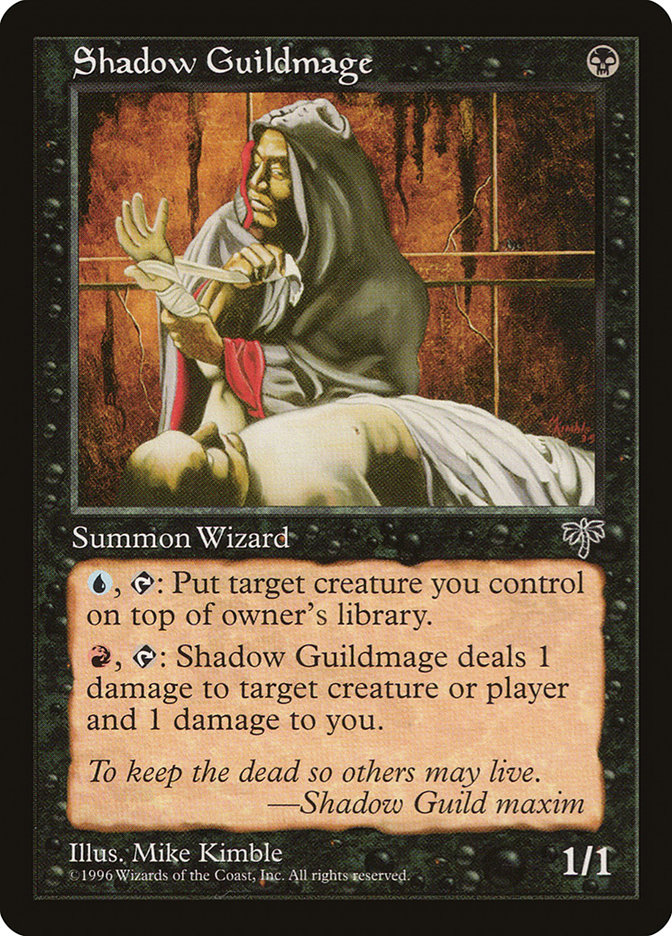 MTG: Mirage 140: Shadow Guildmage 
