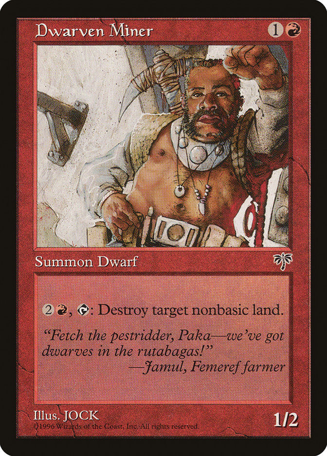 MTG: Mirage 169: Dwarven Miner 