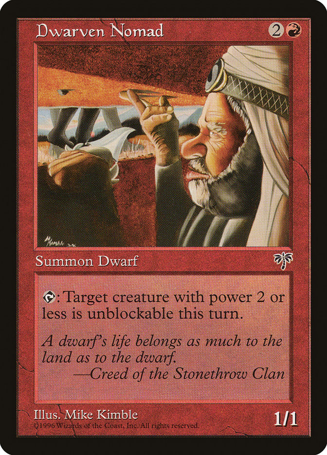 MTG: Mirage 170: Dwarven Nomad 