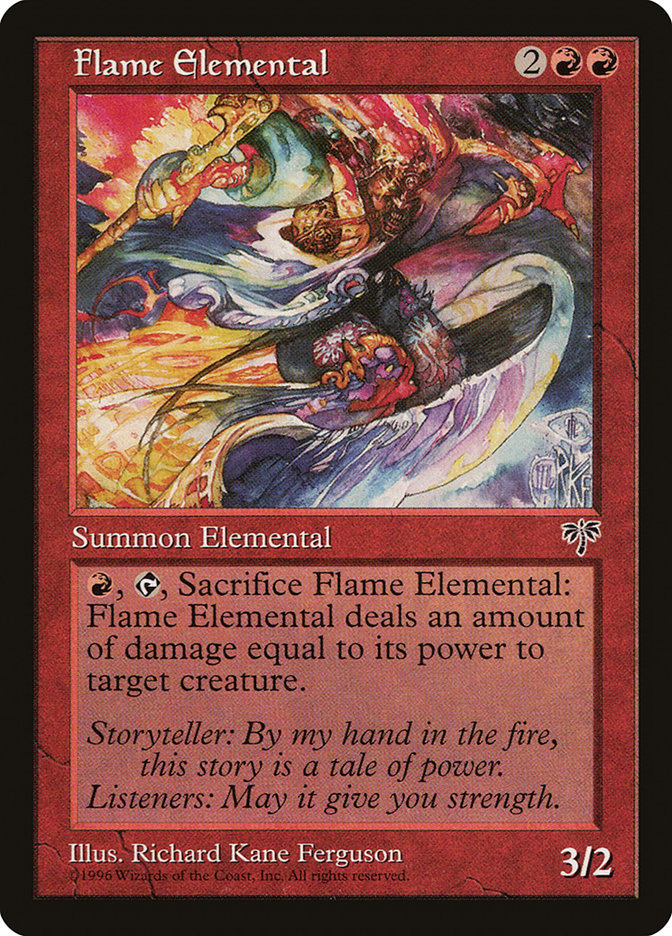 MTG: Mirage 175: Flame Elemental 