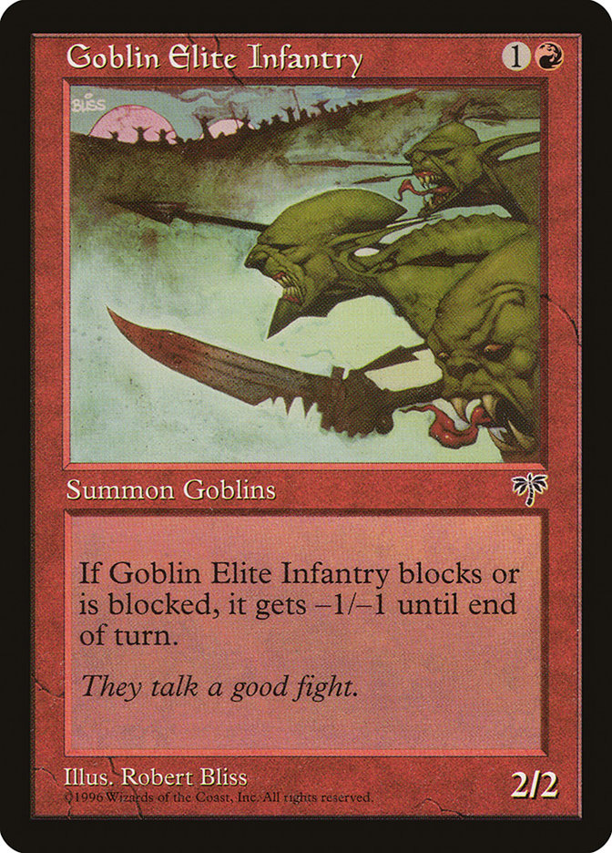 MTG: Mirage 177: Goblin Elite Infantry 
