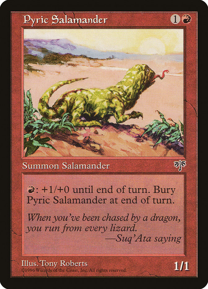 MTG: Mirage 187: Pyric Salamander 
