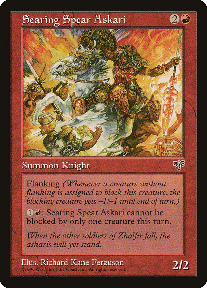 MTG: Mirage 191: Searing Spear Askari 