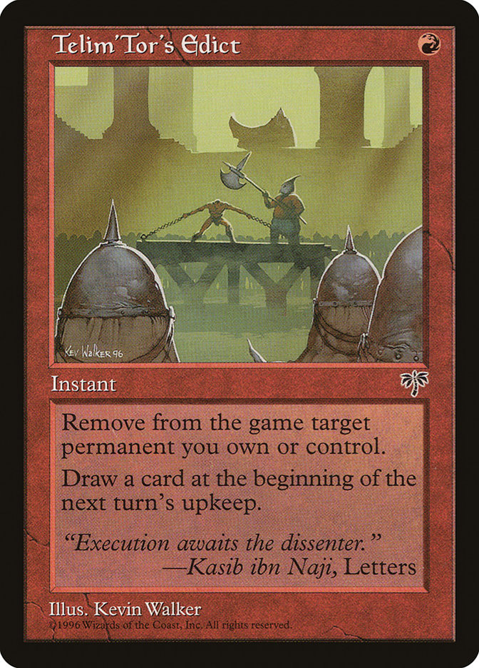 MTG: Mirage 198: TelimTors Edict 